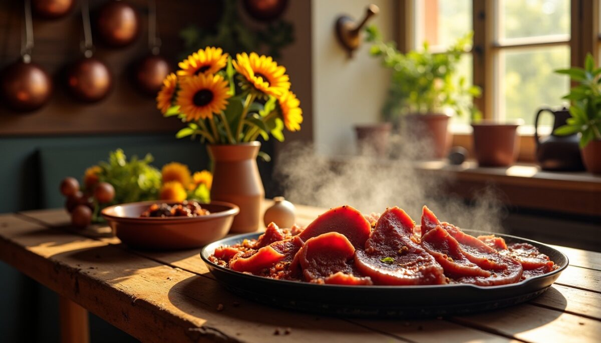 Langue de bœuf à l'ancienne : recette familiale avec une sauce relevée et pleine de caractère