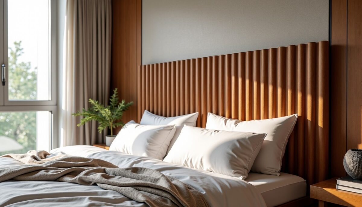 Tête de lit en tasseaux : une métamorphose chic et durable pour sublimer votre chambre